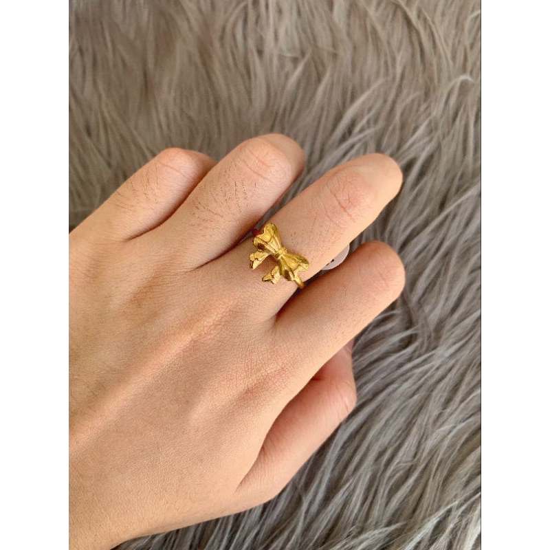 Cincin Terbaru wanita Titanium Anti karat Anti hitam -Cantik Elegant