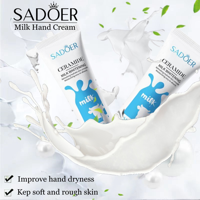 Milk Hand Cream/SADOER/Moisturizing Nourishing Moisturizing Hand Cream Tangan Lotion Tangan 30ml.