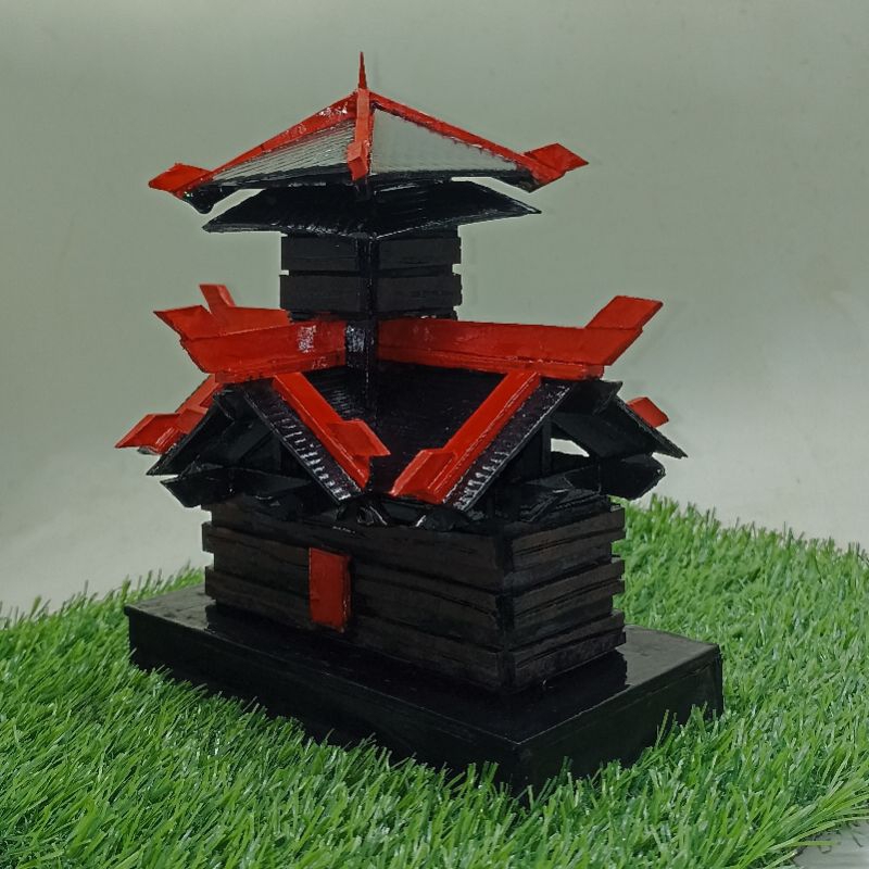 Miniatur rumah jepang Gubuk Shinto dari PVC