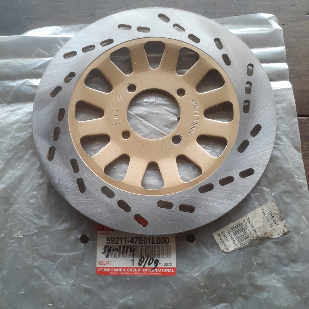 Piringan Cakram Disk Satria Hiu Lumba 2tak Shogun Sogun 110 Tornado RK cool 59211-47E01L000 100% Ori