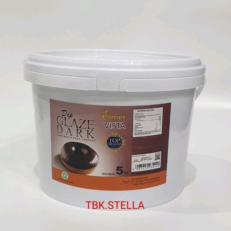 

ELMER GLAZE DARK CHOCOLATE COKLAT 5 KG
