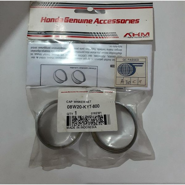 Cap Winker Set, Aksesoris Pelindung Lampu Sein - Honda Scoopy Karbu - Jaminan Original 100% - 08W20K