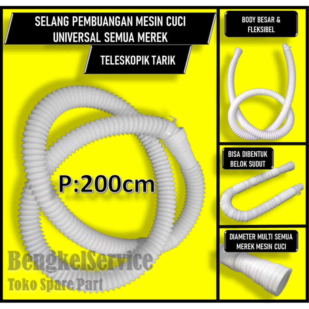 Selang Mesin Cuci | Selang Pembuangan Selang Air Mesin Cuci