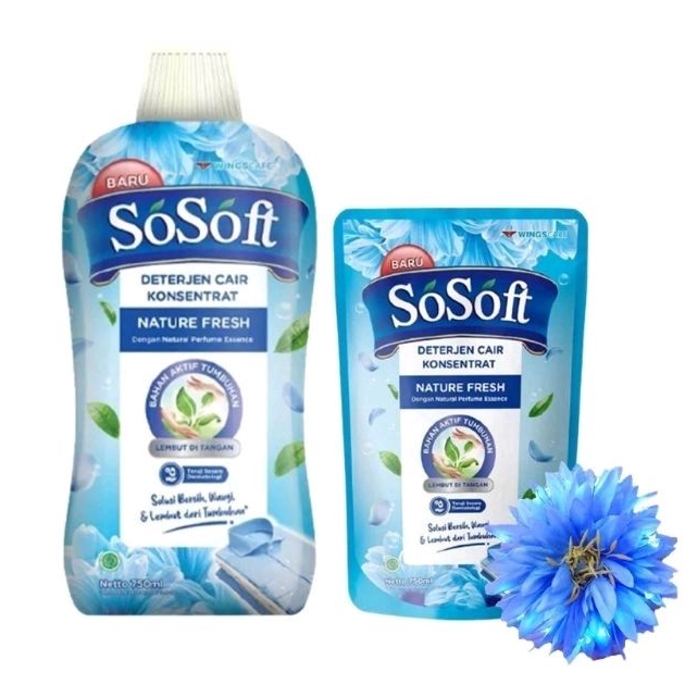 SOSOFT DETERGENT LIQUID REFILL 700ml / SOSOFT LIQUID RENCENG / DETERGENT CAIR SOSOFT