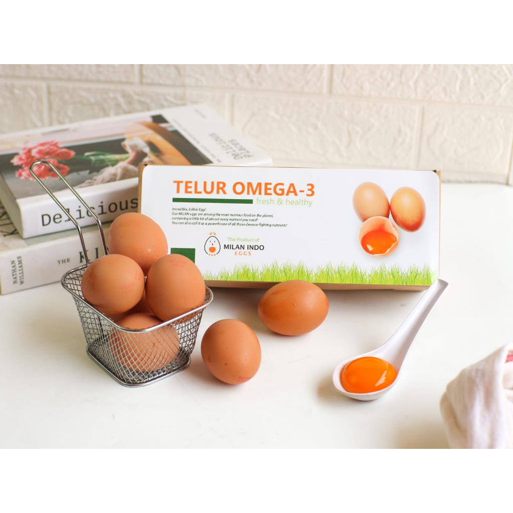 

Telur Ayam Negri Omega 3 Asli Fresh Premium Quality 1 box (10 butir)