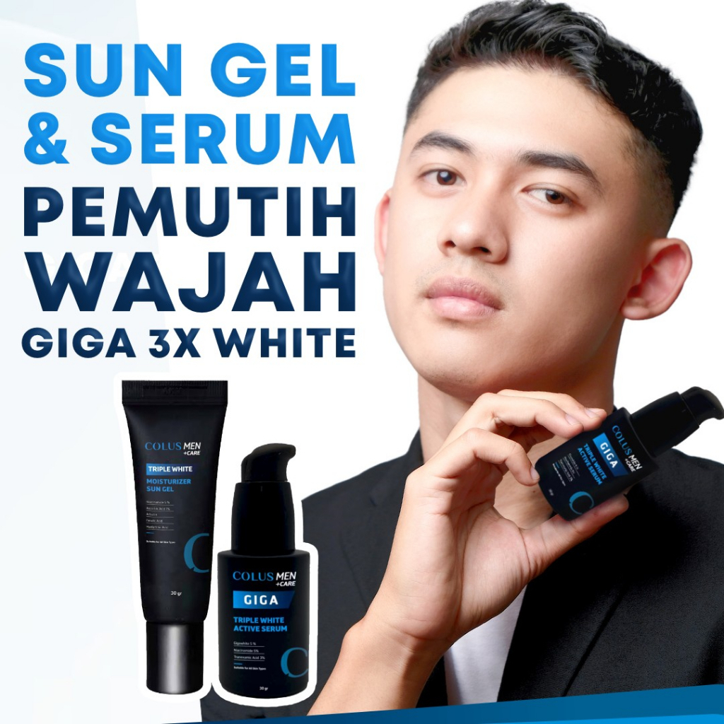 [PO 14 HARI] Paket Skincare Pria​【Pudarin Bekas Jerawat】Colus Men | Skincare Cowok | Pelembab Wajah Pria | Serum Pria | Sunscreen Pria | Sabun Cuci Muka Pria | Pemutih Wajah Pria | Serum Wajah Pria | Sunscreen Cowok |  Sabun Muka Pria | Serum Cowok