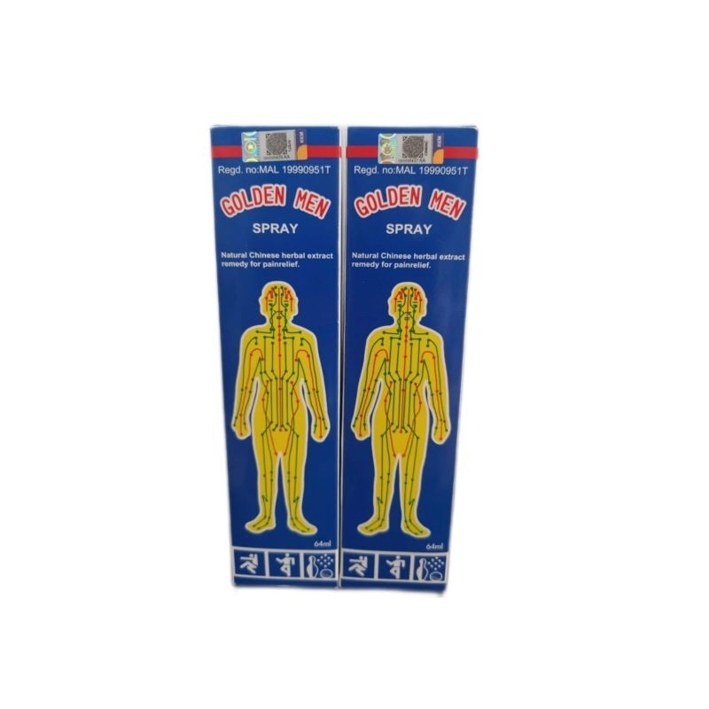Minyak Gosok Golden Men Spray Original Import 64ml