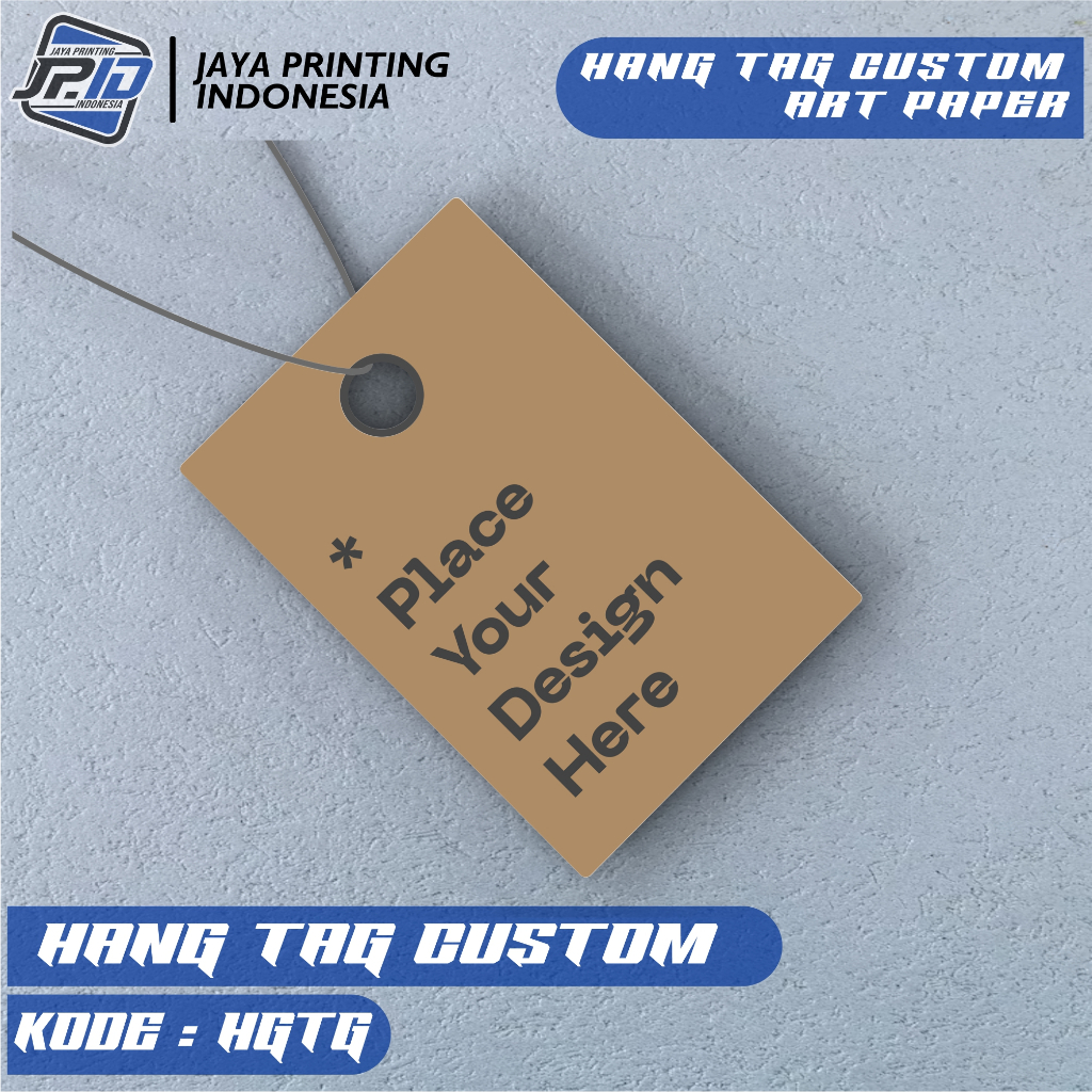 

JPID GROSIR Hangtag Art Paper sudah adaTali Loopin- HangTag Baju Hijab Hang Tag Kaos Label 8x5