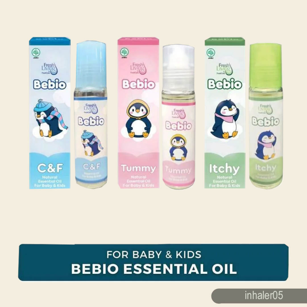 FreshLiving Bebio By Fresh Care Essential Oil 9ml - Flu Pilek Batuk Gatal Perut Kembung Bayi Anak In