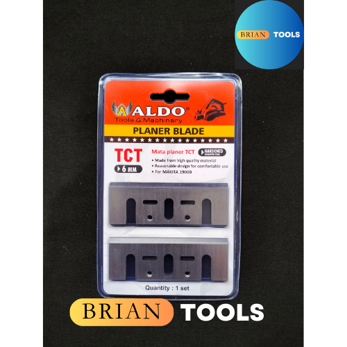 TCT Planner Blade ALDO 6 mm / Mata Pisau Mesin Planer Serut