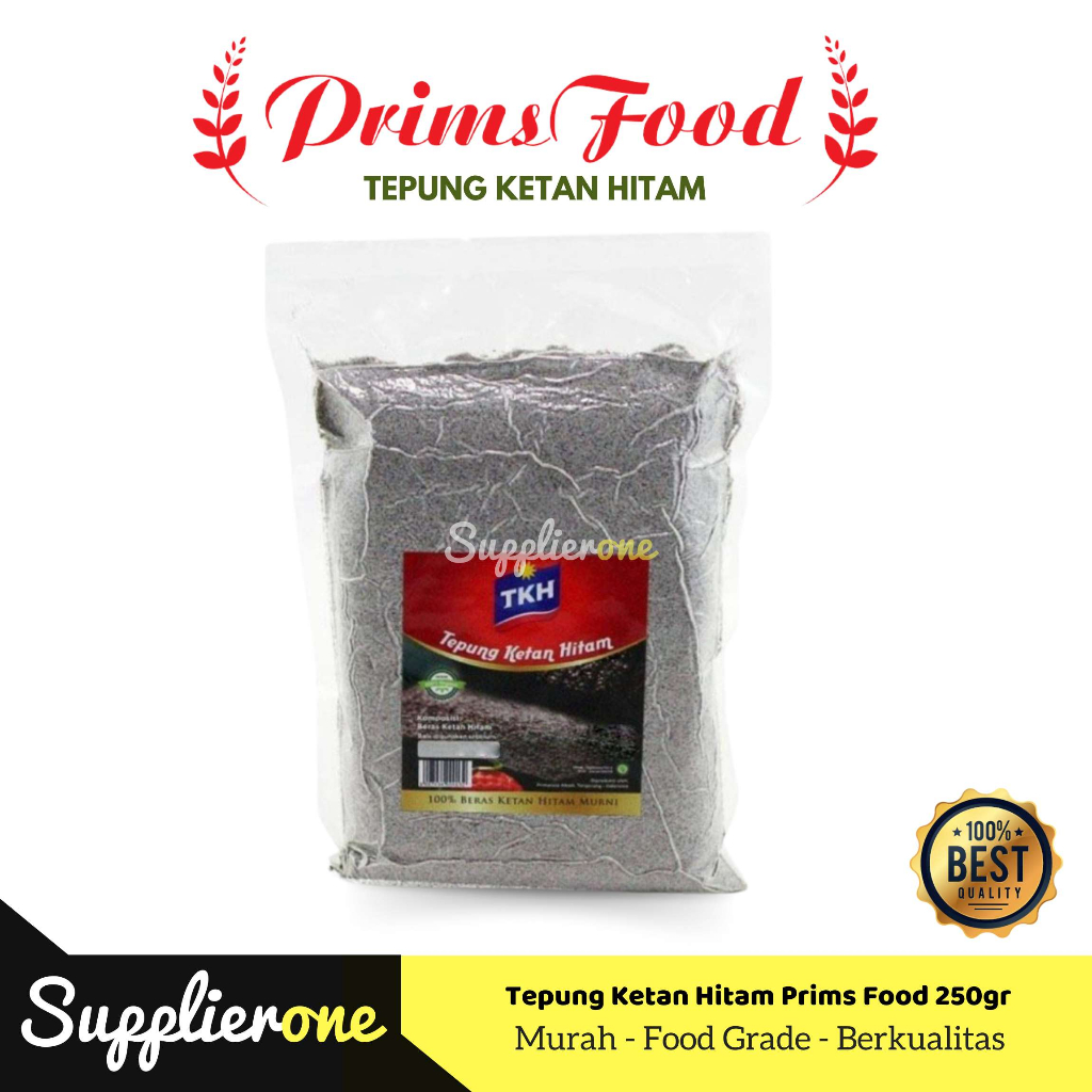 

Tepung ketan hitam primsfood 250g - 500g / TKH Primsfood / Tepung ketan hitam 250gr
