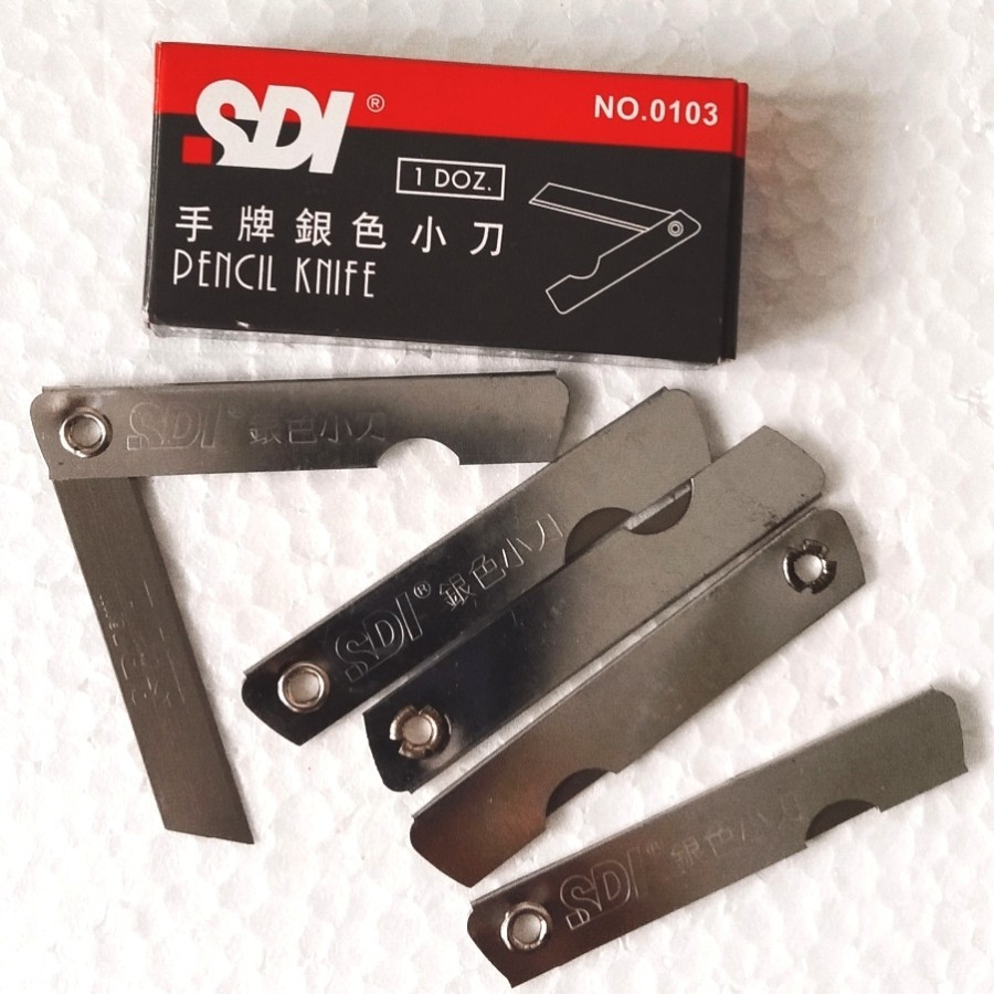 

Cutter SDI Pisau Lipat 0103 Pencil Knife Silet Cutter Warna Silver Kecil Gagang Besi Mini Blade Multifungsi Perlengkapan Peralatan Sekolah Kantor Pengiris Pengupas Besi Tipis Awet Berkualitas Tri Tunggal Malang