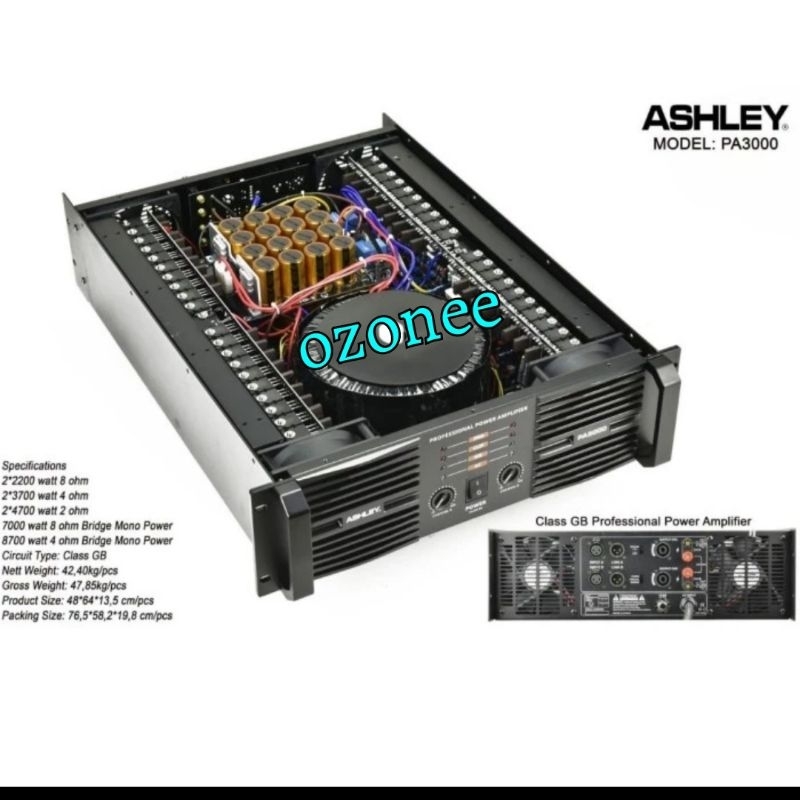 Power Amplifier Class Gb Ashley PA3000 PA 3000 Original