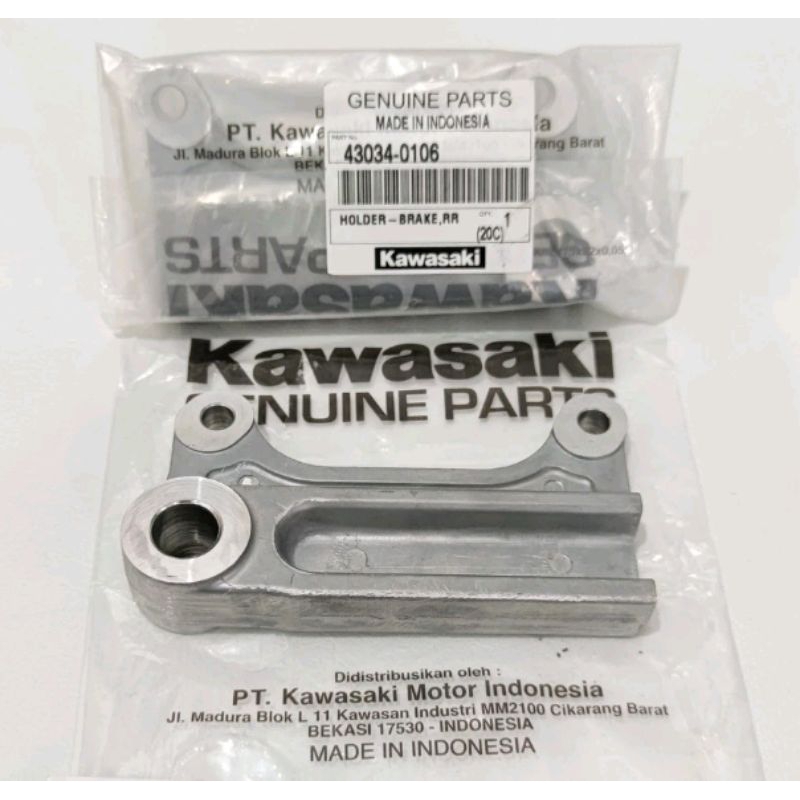 breket kaliper belakang klx
