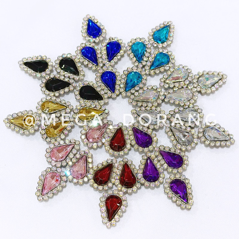 Permata Tetes cangkang bunga / Tetes Cangkang bunga 6x10