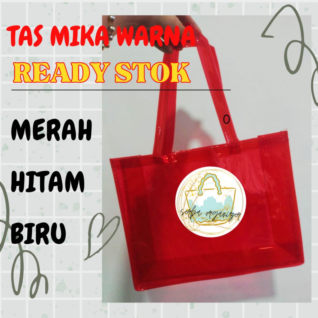 

Tas Tote Mika warna, Tas Hampers Murah Mika, Tas Mika Bening, Goodie bag mika warna ,Tas ulang tahun