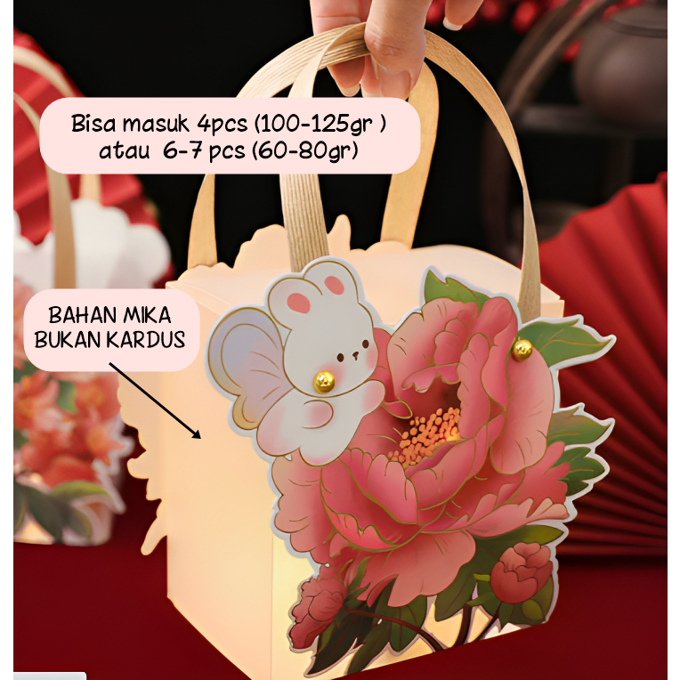 

2025 NEW PREMIUM Mika Mooncake box.. Kotak Kue kering. Kotak Hadiah. Gift Box. Dus Monncake