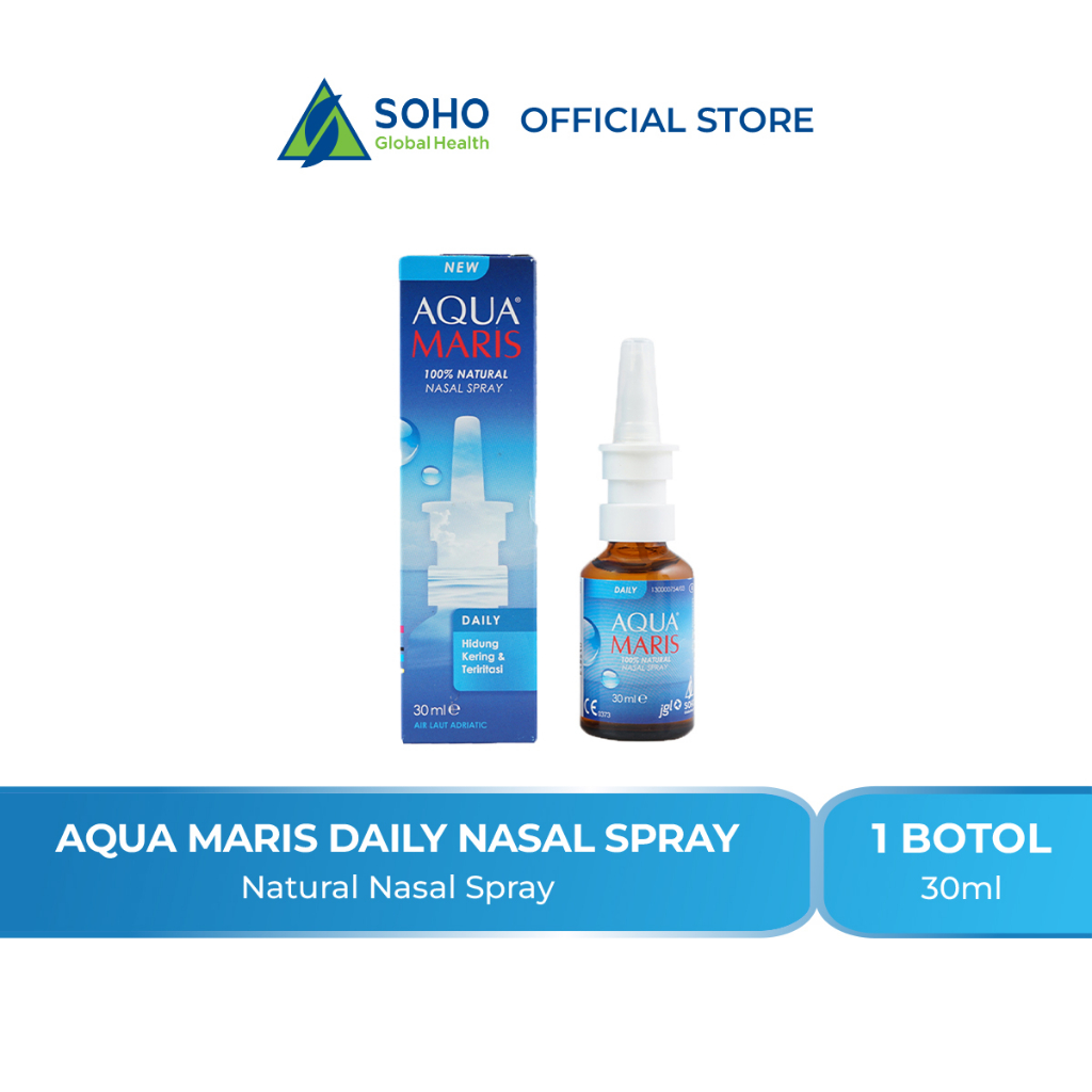 Aqua Maris Daily Nasal Spray Pembersih Hidung Kering dan Teriritasi 30ml