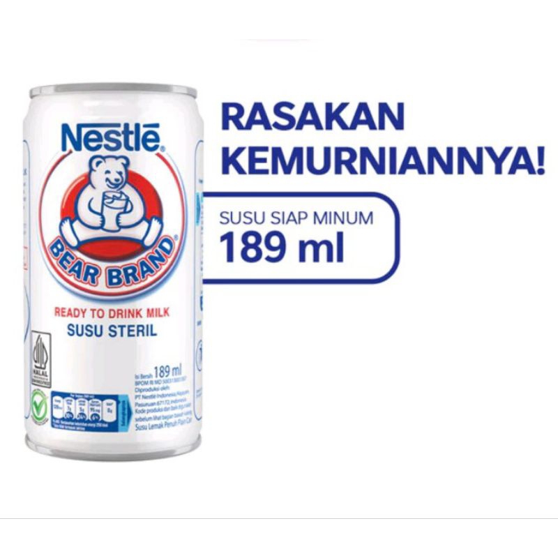 

Susu Beruang Susu Kaleng Susu Steril - 189ml