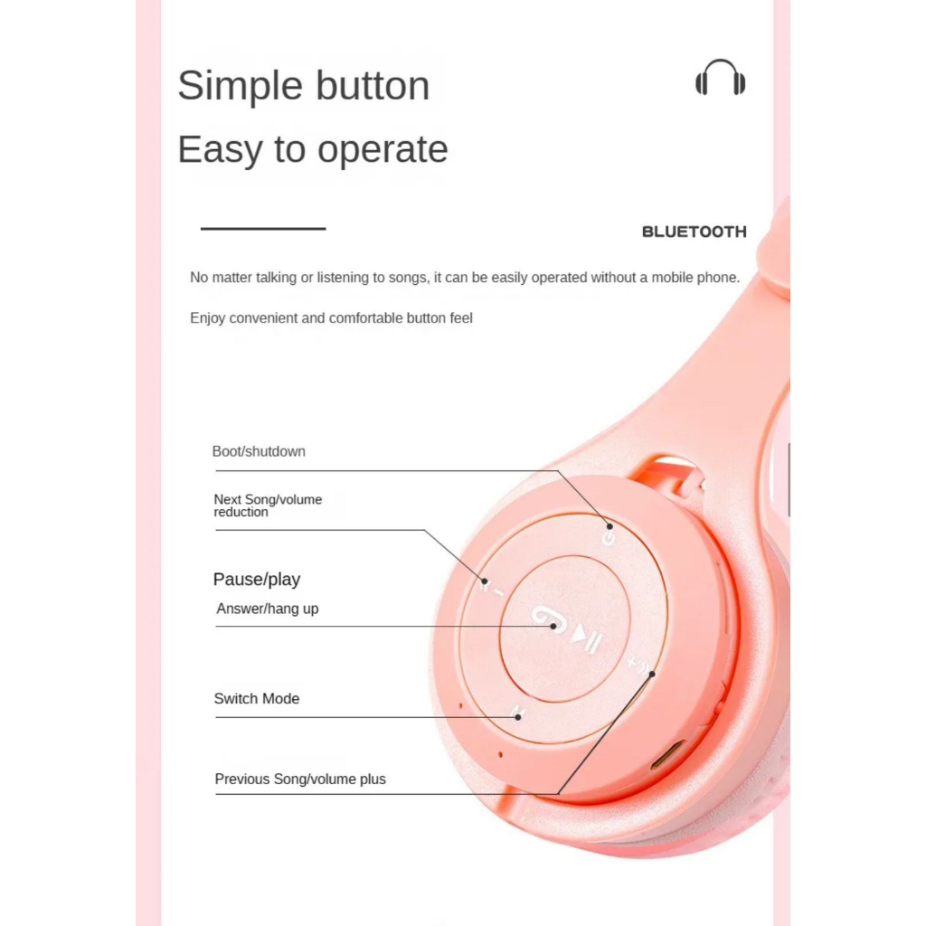 Big Sale Headset Candy Macaron Wireless Bluetooth Y08 Bando Stereo Xtra Bass Headphone Earphone