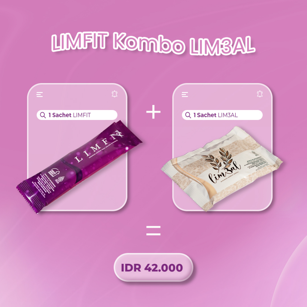 

Bundling Sachet Limfit Fiber & Lim3al (Meal Replacement)