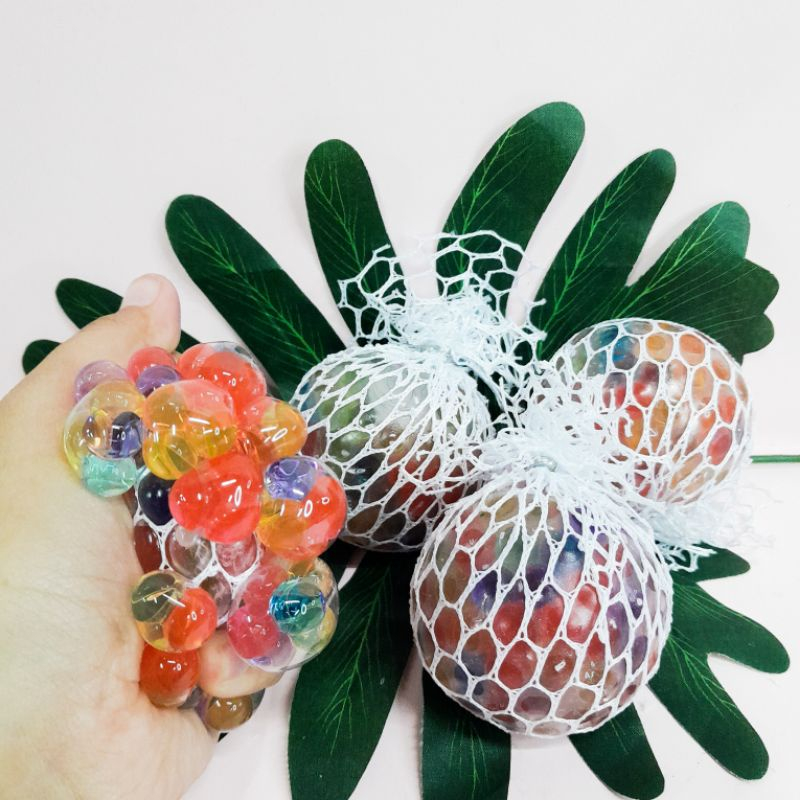 [Whispers] Squish Mesh Ball Mainan Anak Bola Squishy Jaring Anti Stress Murah Mesh Squeeze It Ball