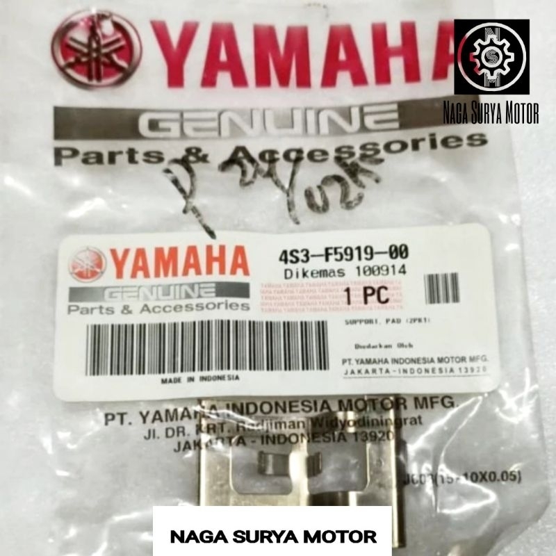 Plat tahanan kaliper belakang R15 V2 4S3-F5919-00 ORI YGP