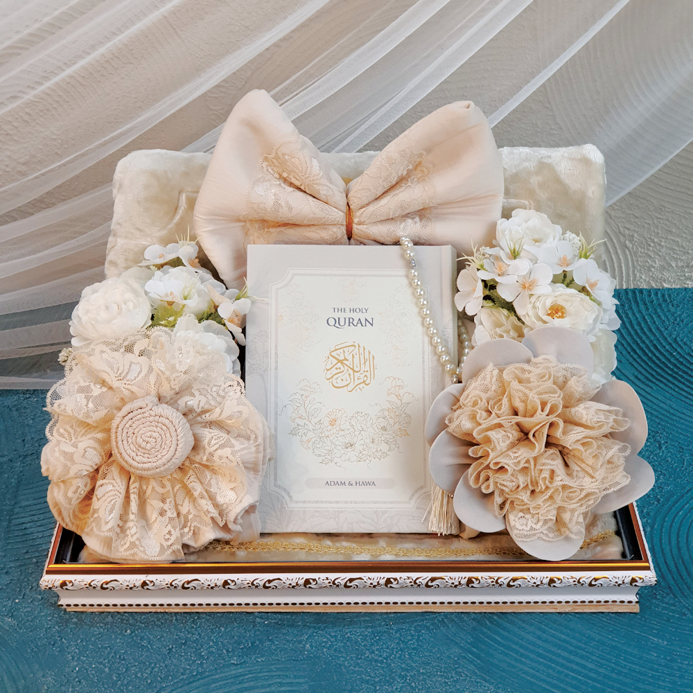 Paket Mahar Alat Sholat Seserahan Pernikahan Al Quran Hantaran Nikah Kado Quran Custom Nama