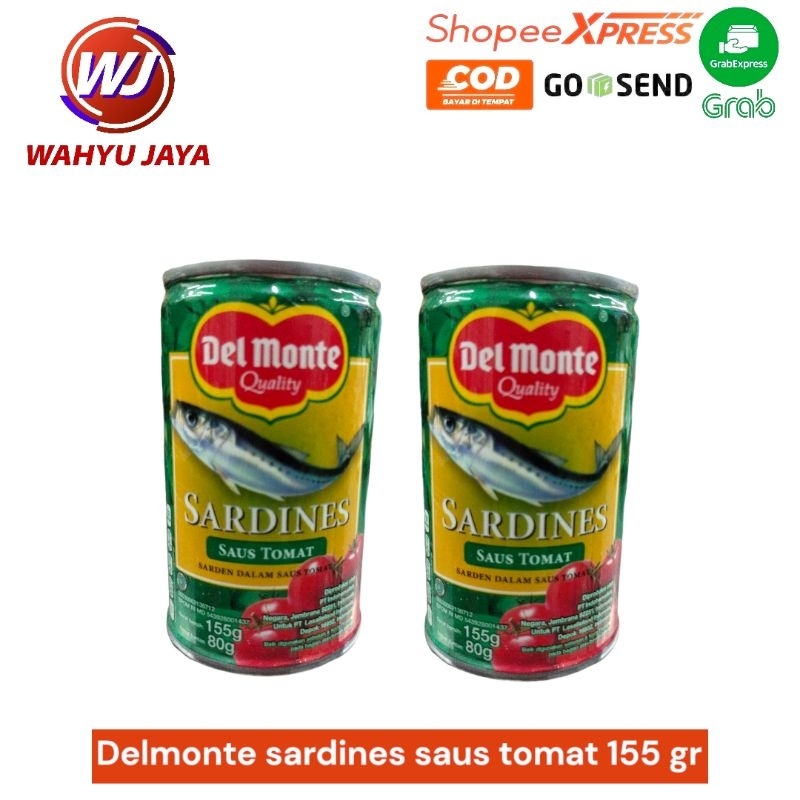 

Delmonte sardines saus tomat 155 gram