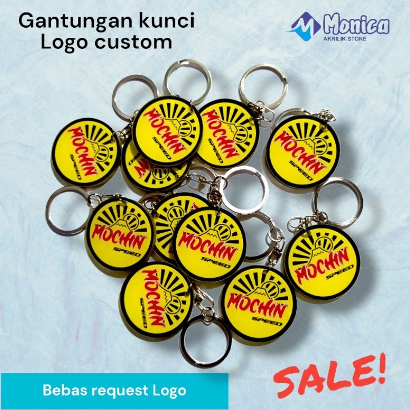 Gantungan kunci logo custom/ gantungan kunci akrilik