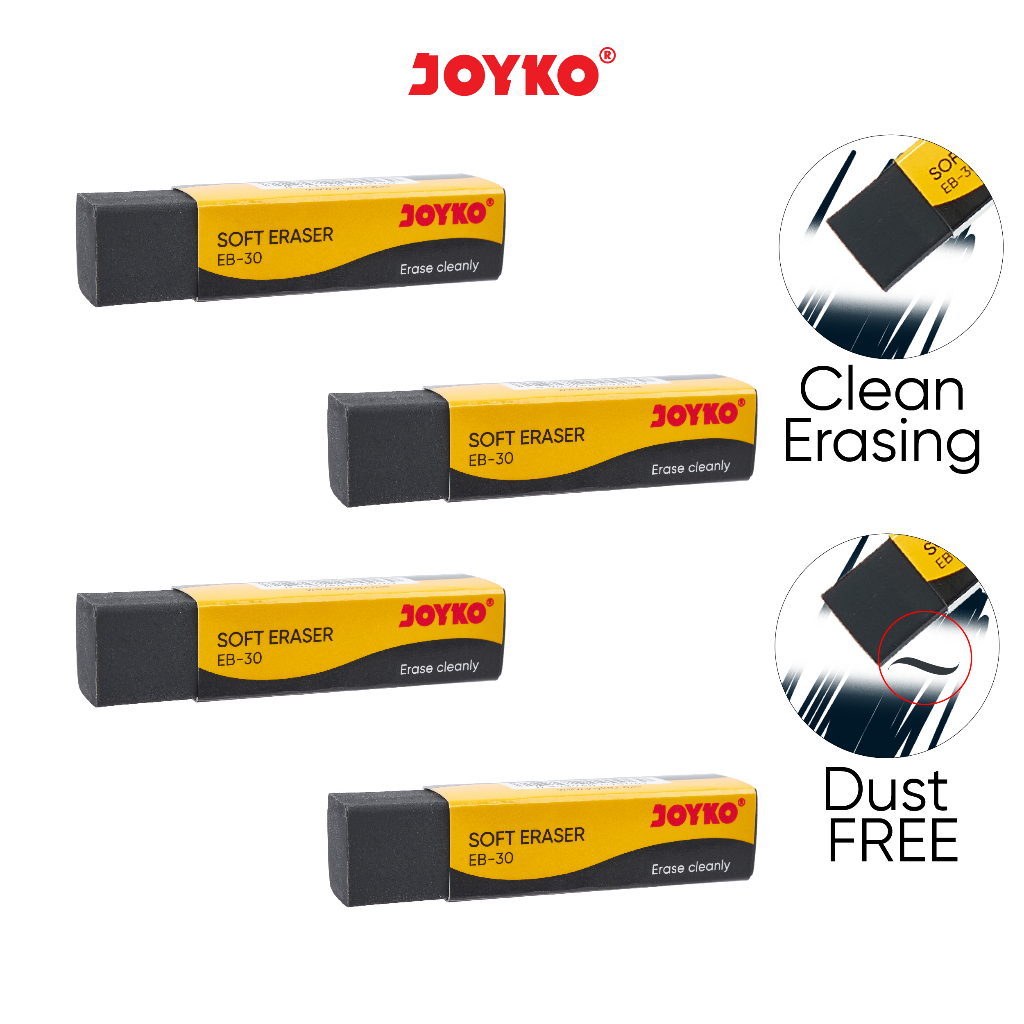 

Eraser / Penghapus Pensil Joyko EB-30 Hitam Satuan