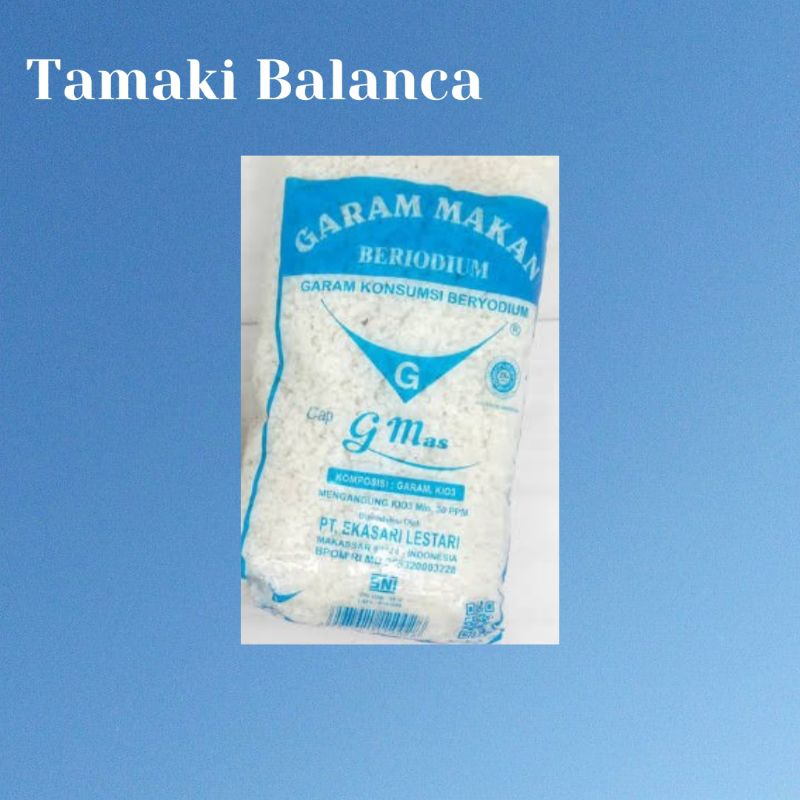 

Garam Kasar Cap G Mas 250 gram