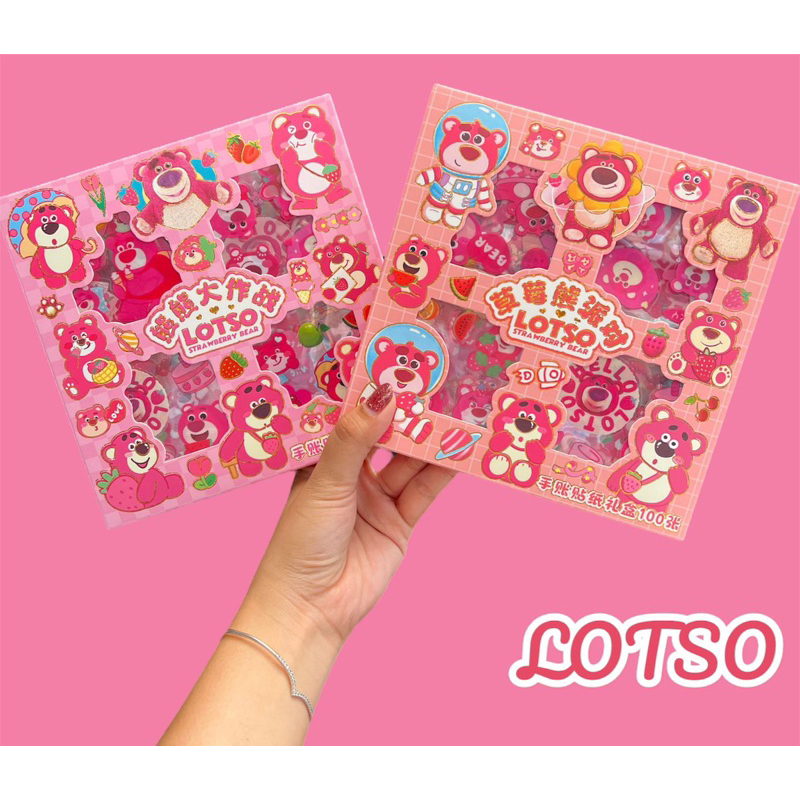 

stiker lotso strawberry bear 1 box isi 100pcs