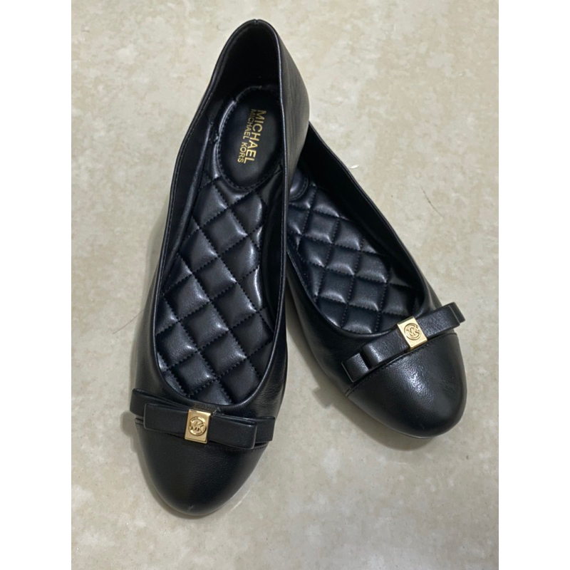 NEW Michael Kors Signature Black Flat Shoes EU size 37.5 / US Size 7.5 100% Original