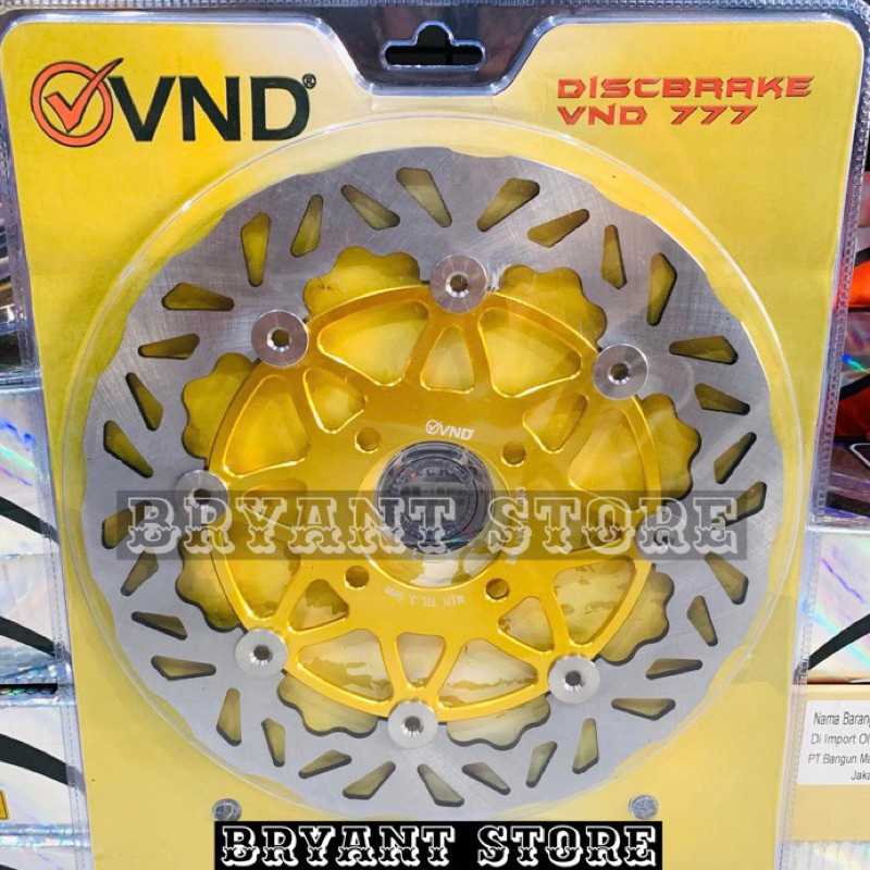 PIRINGAN DEPAN CAKRAM VND 777 260MM NINJA R CNC FLOATING BRAKE DISK DISC DISCBRAKE 260 MM NINJAR HOLE LUBANG BAUT 4