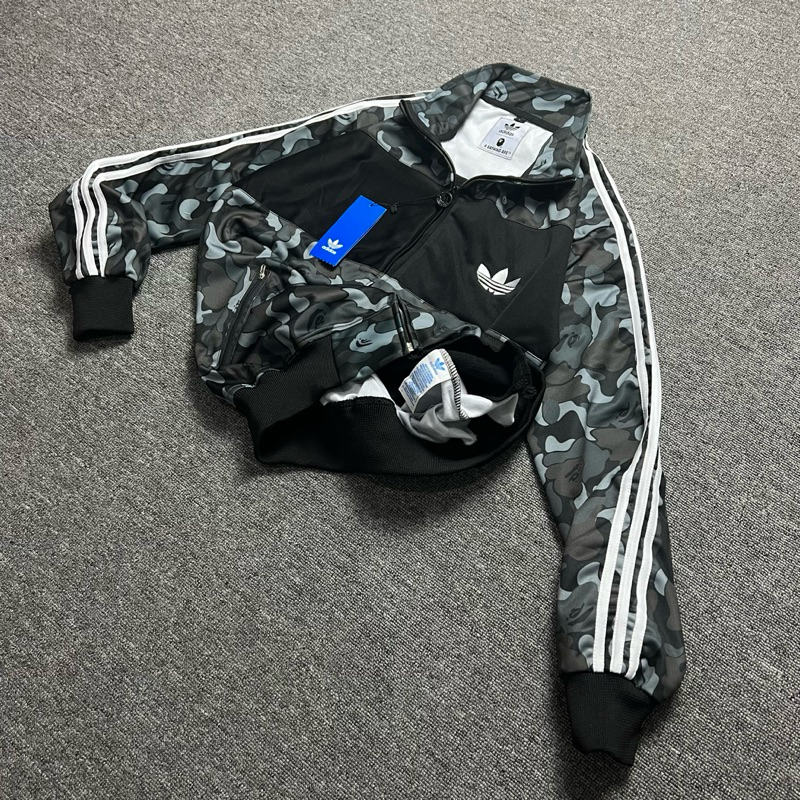 Jaket Tracktop Adidas X A Bathing Ape Army Full Teg
