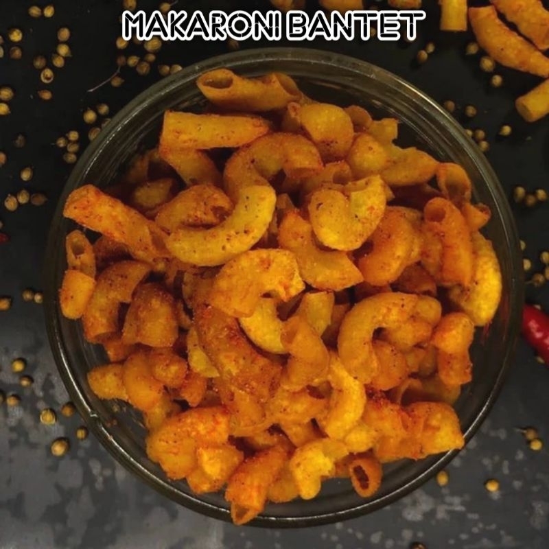 

Makaroni Bantet renyah gurih cemilan Snack 100gr