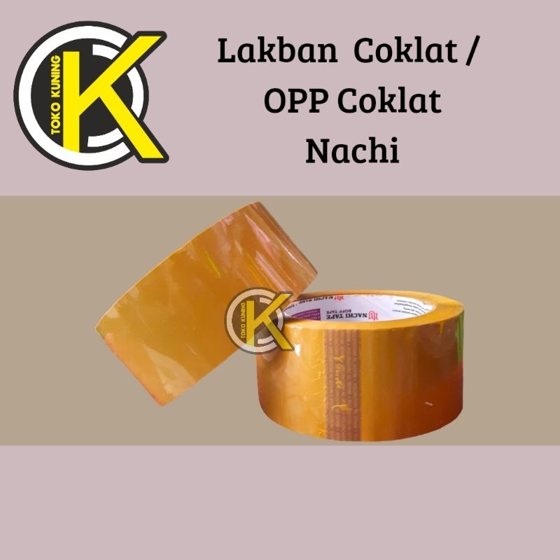 

Nachi lakban coklat | plakban coklat | OPP coklat | isolasi besar coklat