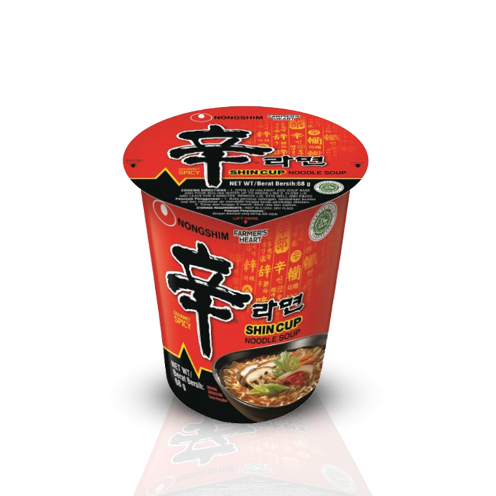 

Nongshim Shin Ramyun Spicy Cup - Mie Instan Korea Rasa Jamur Pedas 68g