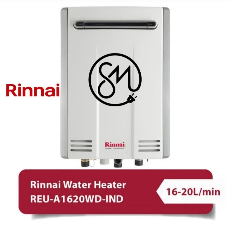 Gas Water Heater Rinnai REU-A1620WD-IND Pemanas Air 1620WD