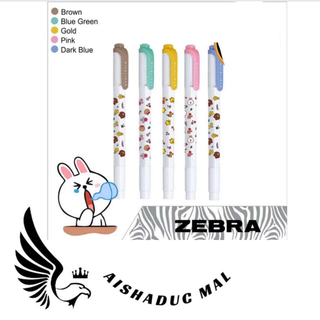 

midliner zebra line series varian warna gold