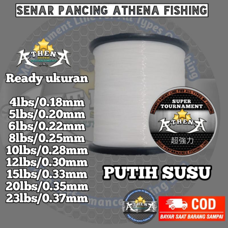 senar pancing super kuat 1800m senar pancing kecil kuat 50 kg senar pancing athena