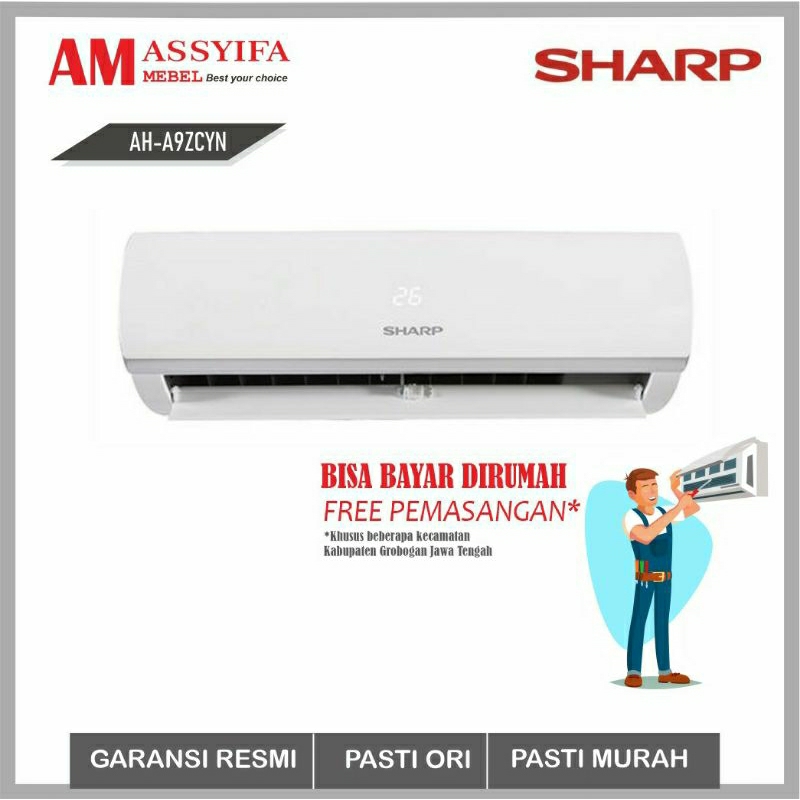 AC SHARP 1PK AH-A9ZCYN TERBARU LOW WATT