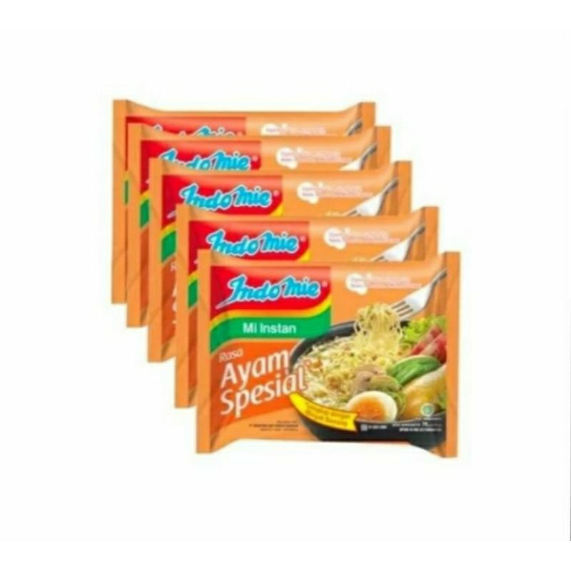 

bundling 5 pcs mie kuah indomie rasa ayam spesial
