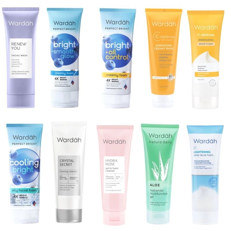 WARDAH Facial Foam 100ml | Sabun Wajah | Pembersih Wajah