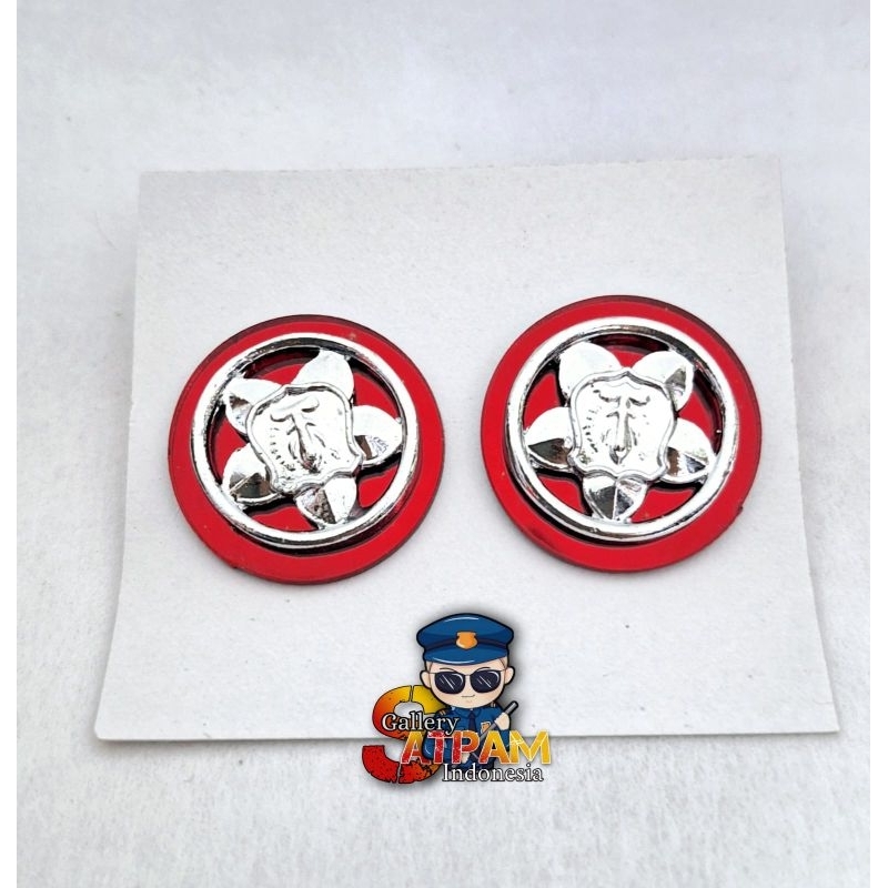 Pin Monogram Satpam Security /Pin kerah Satpam Security