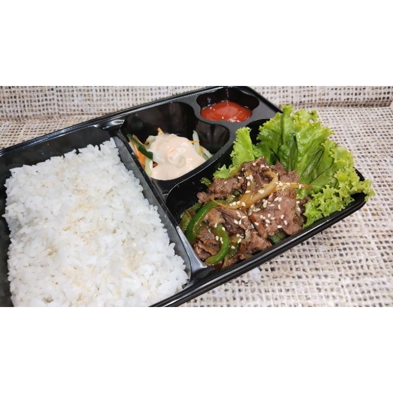 

Nasi bento Beef teriyaki
