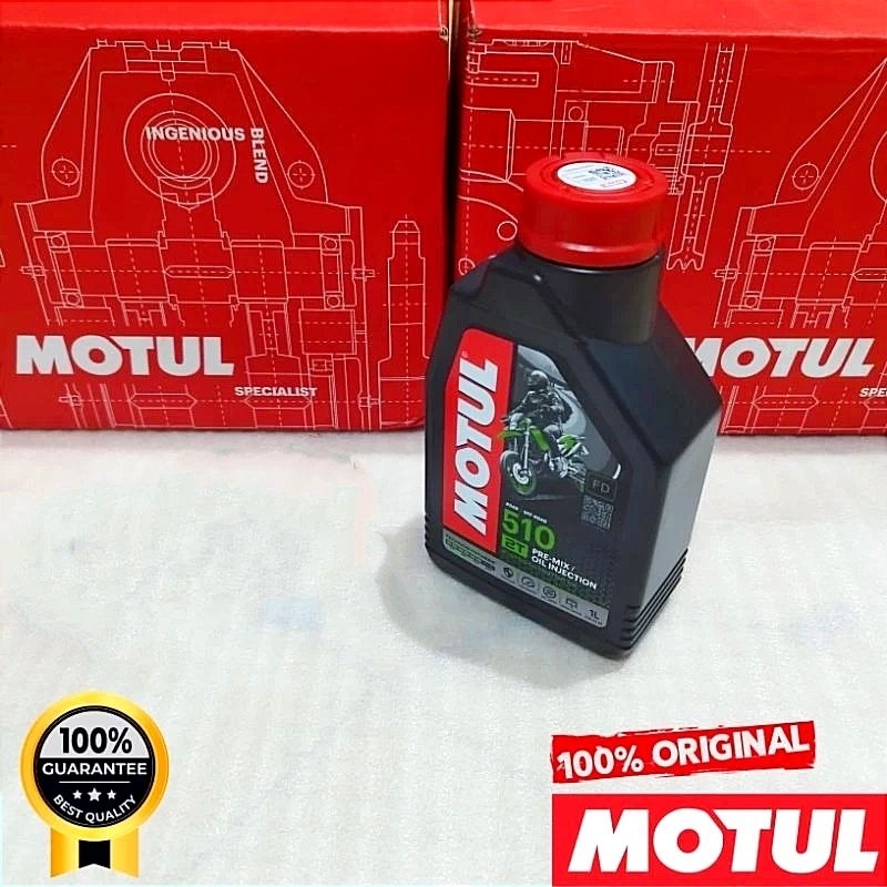 oli samping motul 2T 510 original oil injection & pre mix 2 stroke engine mesin 2tak API TC Jaso FD