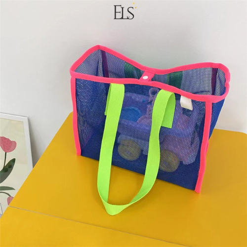 NEW ELSA TAS JARING TOTE BAG PANTAI PICNIK KOREAN QE2384