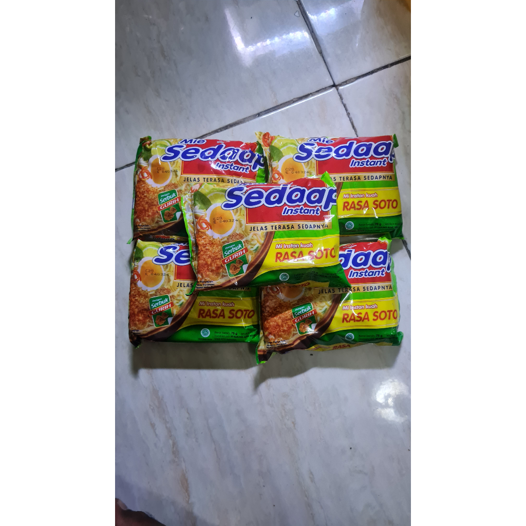

MIE SEDAP RASA SOTO PAKET 4 PCS